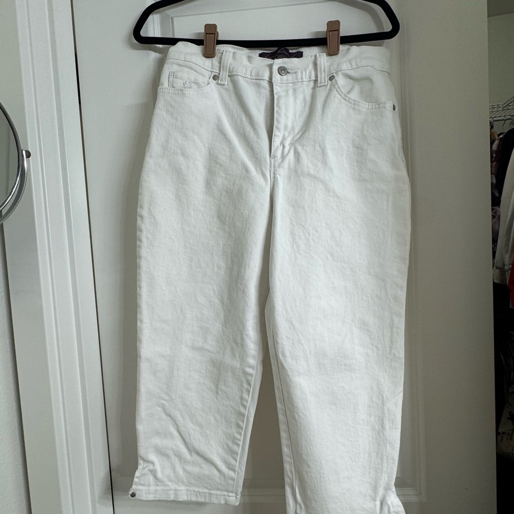 Gloria Vanderbilt Amanda 2.0 High Rise Slim Leg Short Jeans Size 8